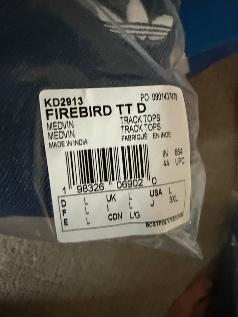 NWT adidas Originals Firebird Denim Track Jacket - Picture 9 of 10